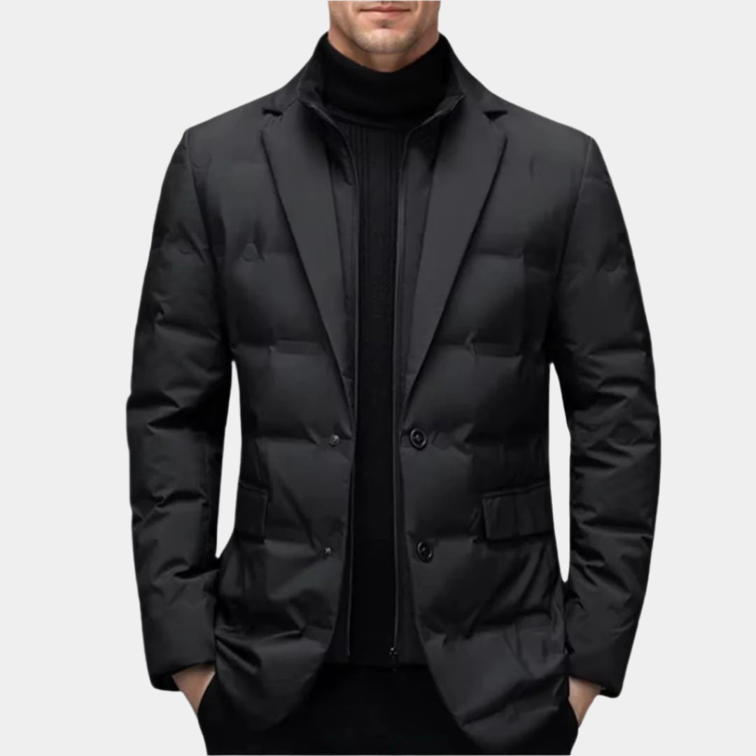 Elegante Winterjacke mit Noblem Wappendesign