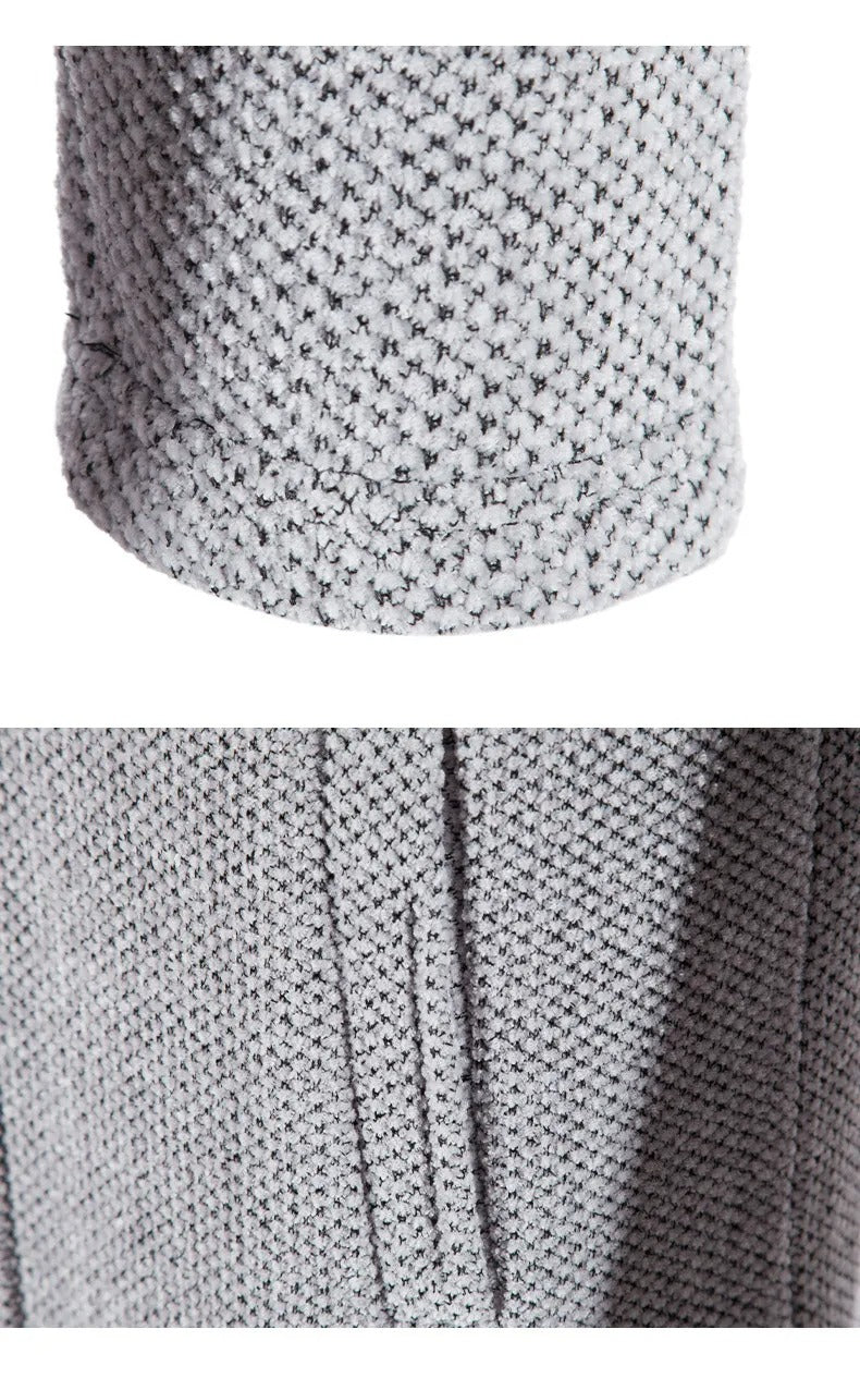 Luxuriöse Herrenstrickjacke aus Kaschmir und Chenille