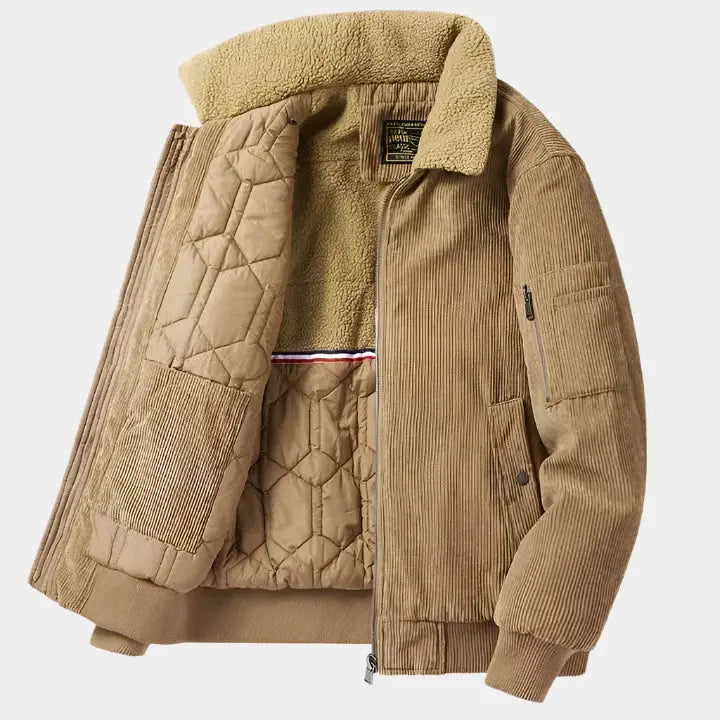 Bomberjacke aus Samtcord