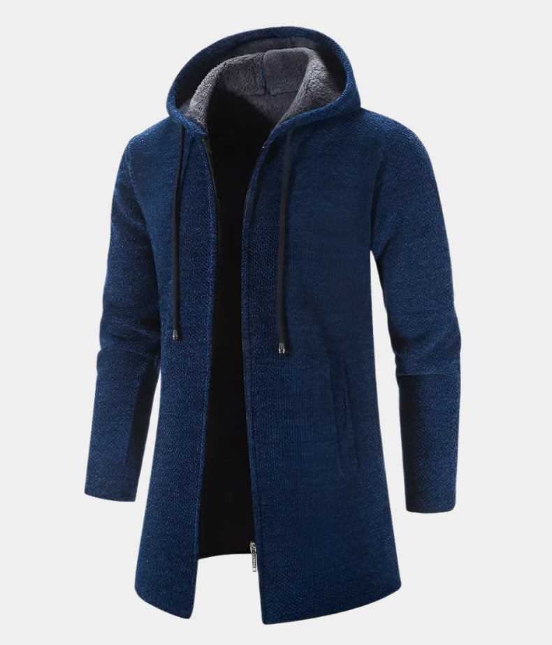 Luxuriöse Herrenstrickjacke aus Kaschmir und Chenille