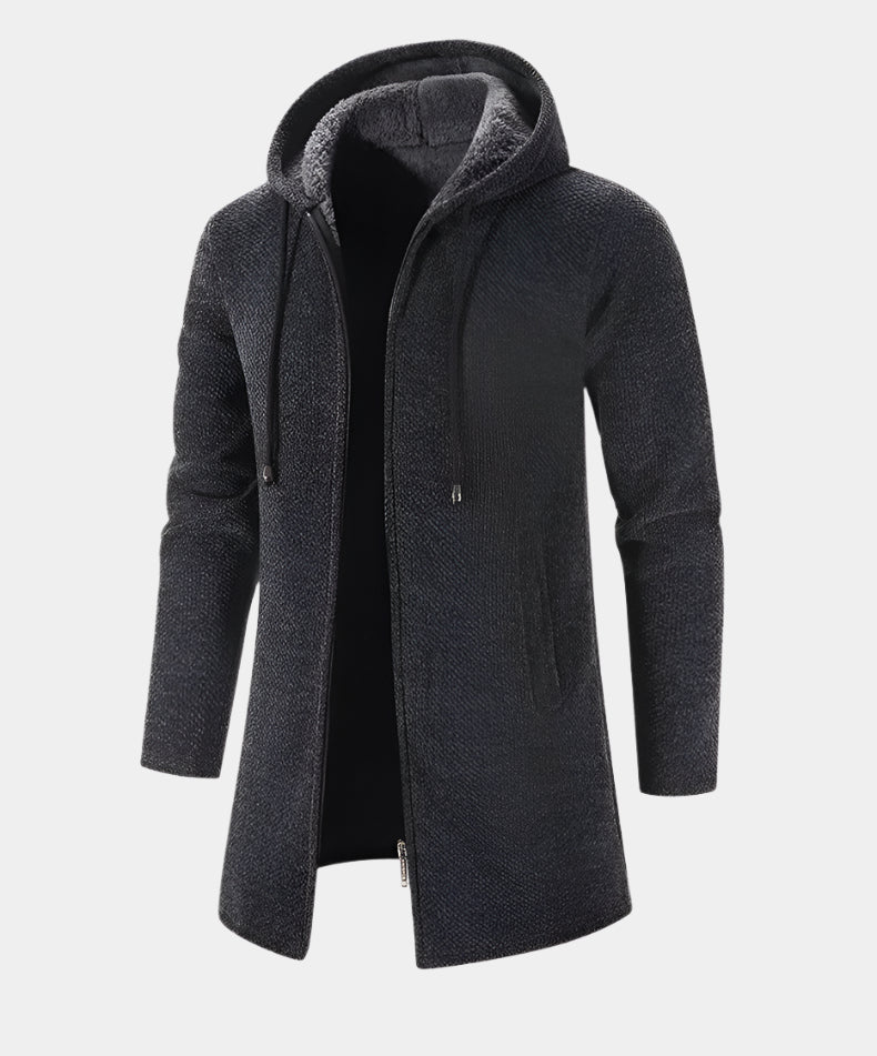 Luxuriöse Herrenstrickjacke aus Kaschmir und Chenille