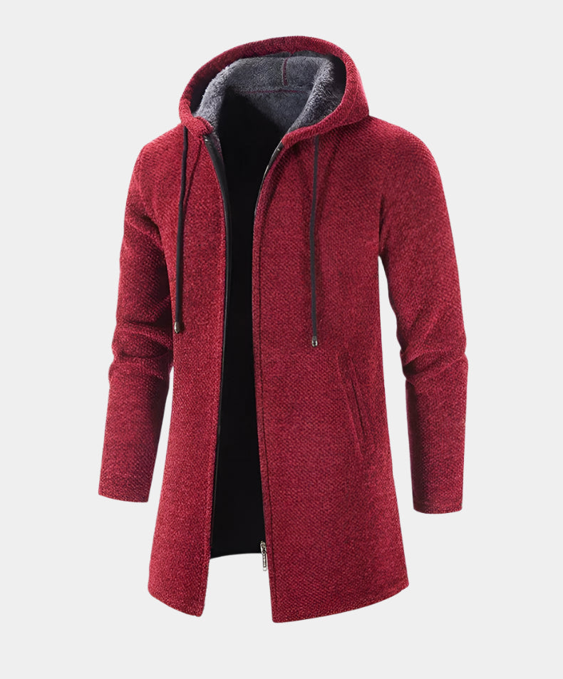 Luxuriöse Herrenstrickjacke aus Kaschmir und Chenille