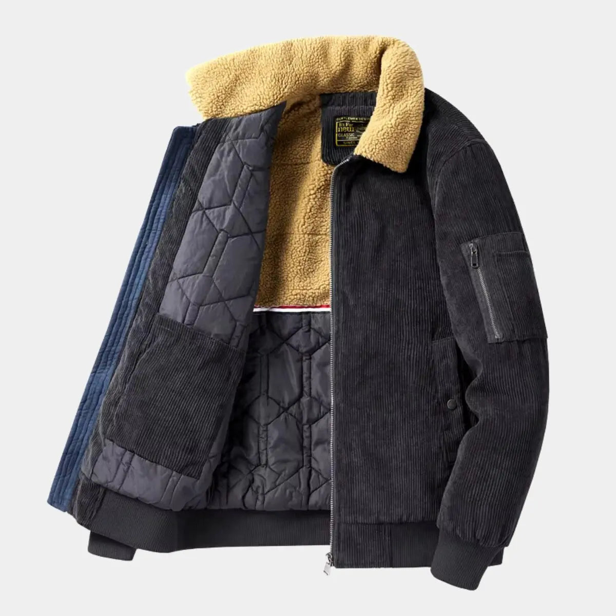 Bomberjacke aus Samtcord